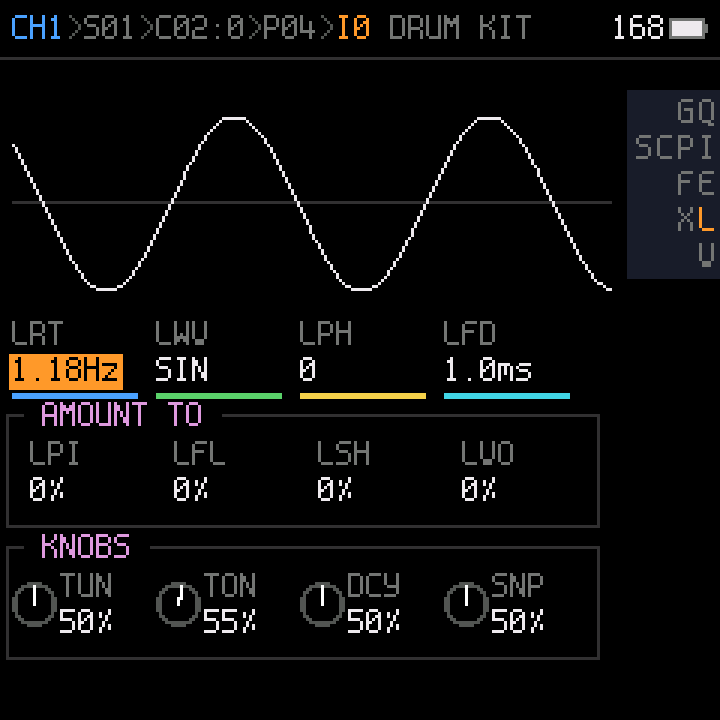 LFO page