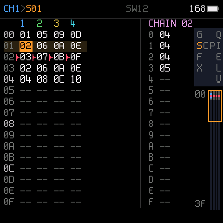 Song screen